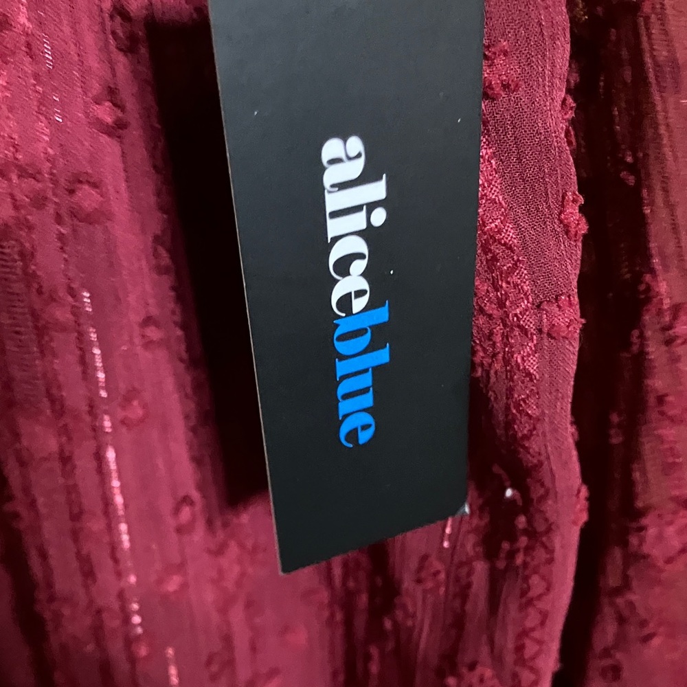 Alice Blue Deep burgundy blouse - Picture 7 of 12